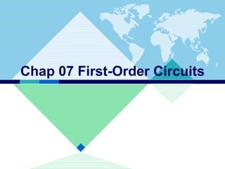 Chap 07 First-Order Circuits

 
