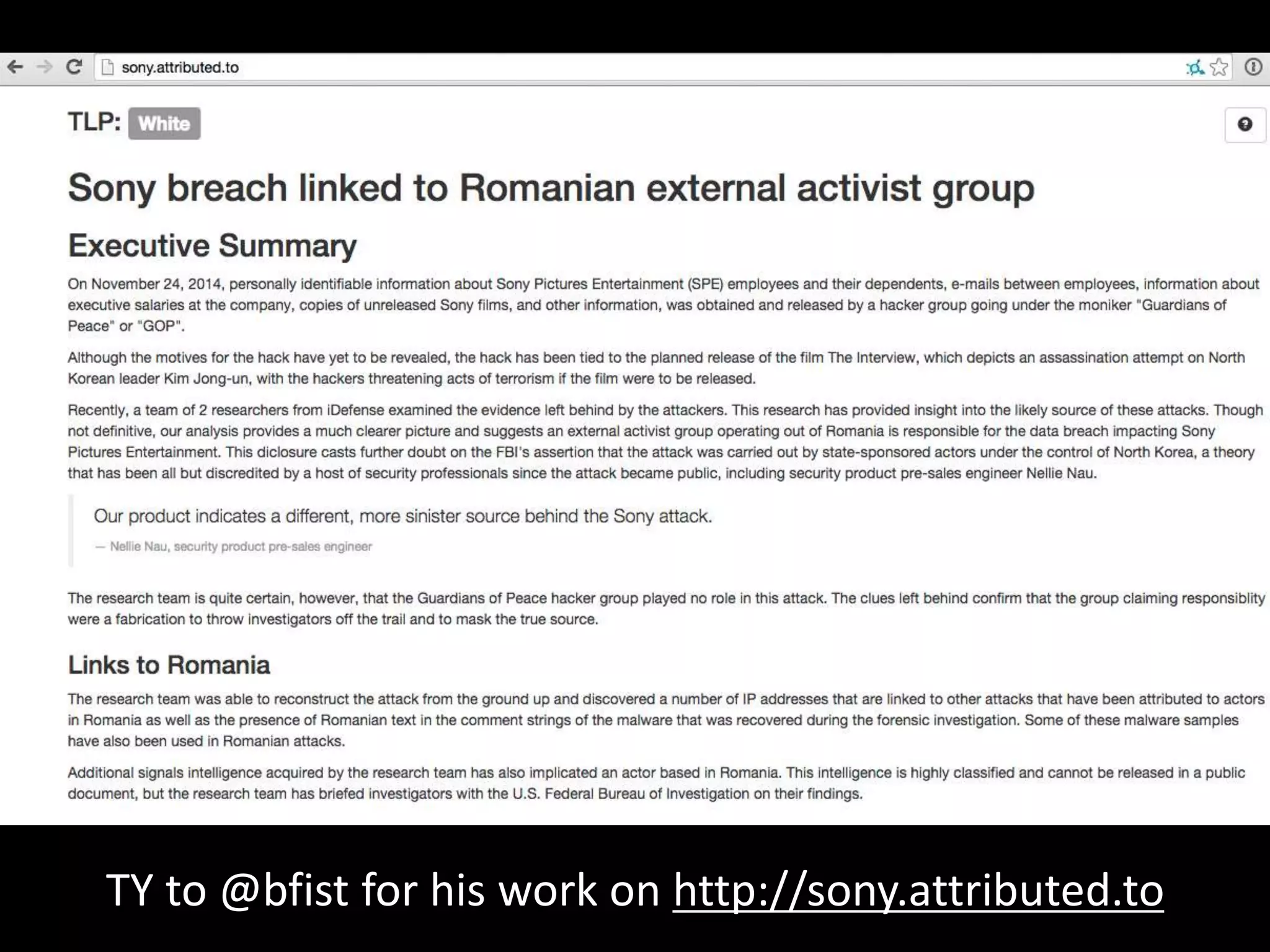 What is TI good for anyway?
TY to @bfist for his work on http://sony.attributed.to
 