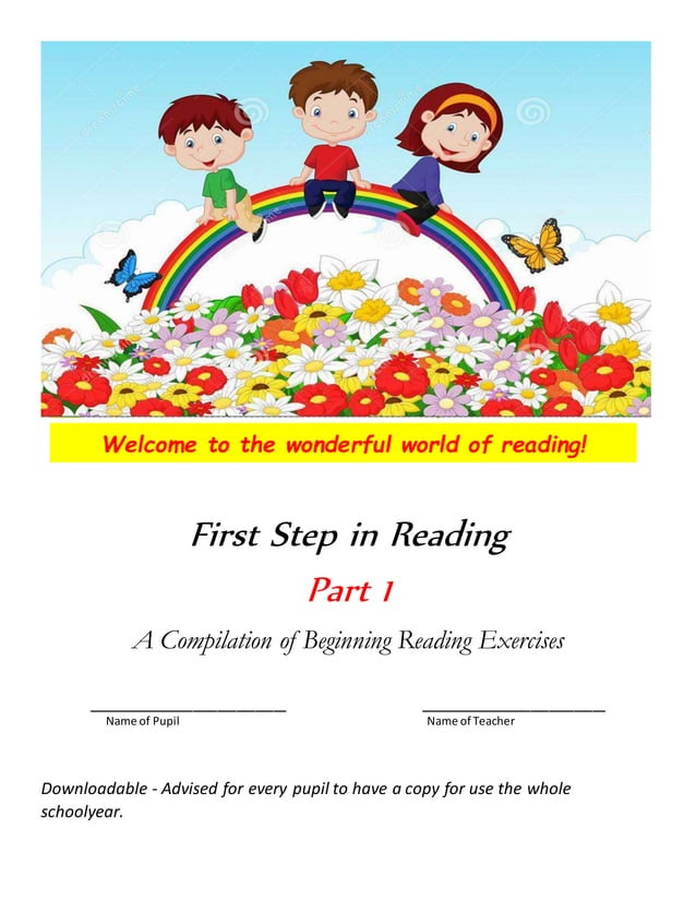 First Readig First-Step-in-Reading Part 1 Compilation of Beginning Reading Exercises ...