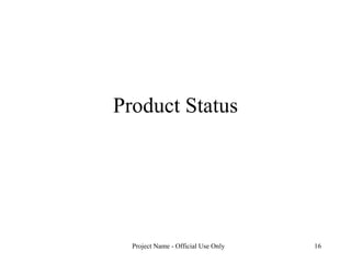 Product Status 