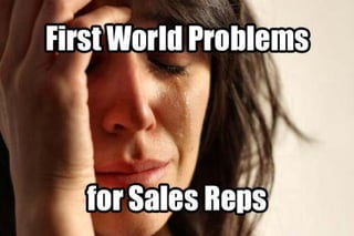 First World Problems for Sales Reps