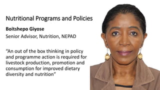 Livestock-derived foods and the first 1000 days: The essential role of livestock-derived foods in the nutrition of mothers and infants