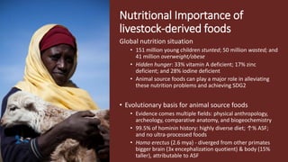 Livestock-derived foods and the first 1000 days: The essential role of livestock-derived foods in the nutrition of mothers and infants