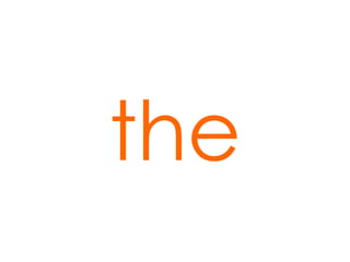 the 
 