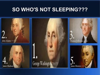 First 5 presidents | PPT