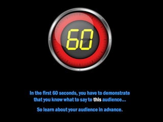 Nail the First 60 Seconds of Your Presentation