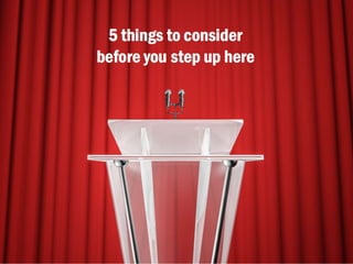 Nail the First 60 Seconds of Your Presentation