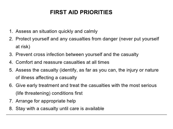 First Aid First Aid