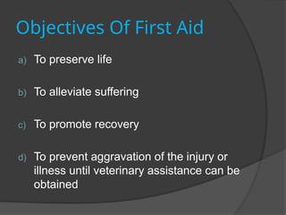 First Aid Course Objectives Comprehensive First Aid Training: Life-Saving Skills and Emergency ...