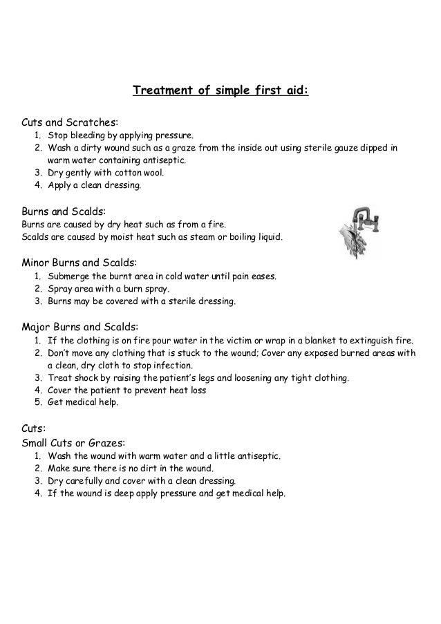 First Aid Printable Worksheet True False Quiz Questions And Answers