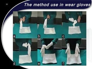 The method use in wear gloves20
 