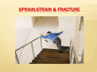 SPRAIN,STRAIN & FRACTURE
 