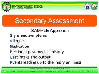 Sample History First Aid First aid | PPTX