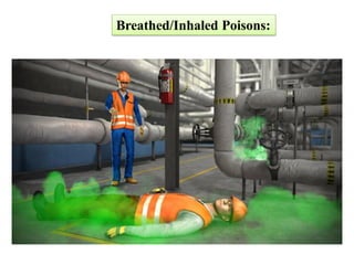Breathed/Inhaled Poisons:
 