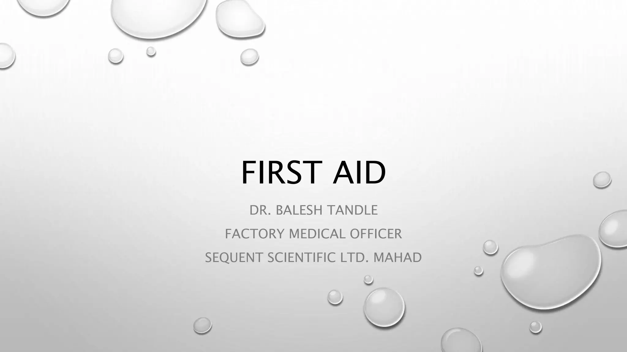Essential First Aid Procedures PPT