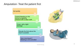 First aid safety ppt about how to do proper first aid treatment | PPTX
