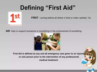 First aid powerpoint presentation in details | PPTX