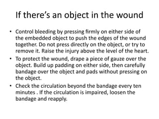 First Aid Summary of what is to be covered | PPTX