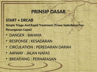 Training first_aider atau training pertolongan pertamanya | PPTX