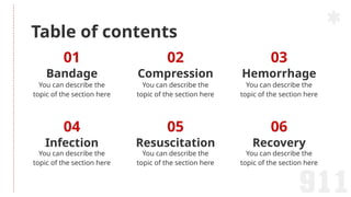First Aid and Emergency Preparedness - Health - 12th grade by Slidesgo.pptx