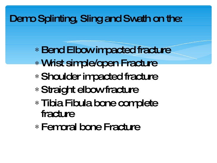 First aid application