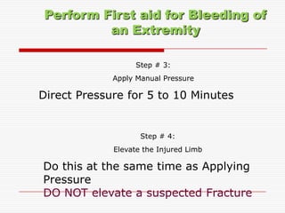 First aid bleeding 2012 | PPT