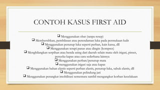 FIRST AID BOX - FIRST AID CASE - PREVENTIF ACCIDENT TOOLS.pptx