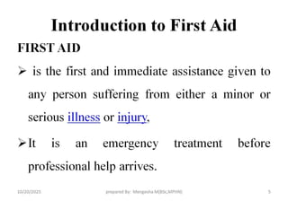 First Aid Chapter 1 (2) providing basic first aid | PPTX