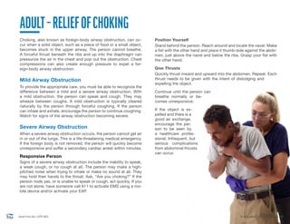 Comprehensive Adult First Aid, CPR, and AED Training Guide | PDF