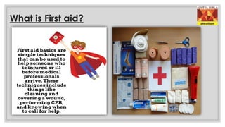 FIRST AID & cpr techniques.pptx for school | PPTX