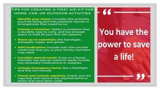 FIRST AID & cpr techniques.pptx for school | PPTX