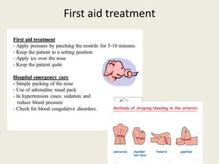First aid treatment
 