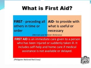First aid final | PPTX