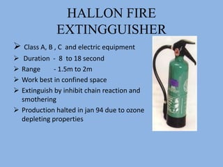 FIRST AID FIRE APPLIANCES.ppt