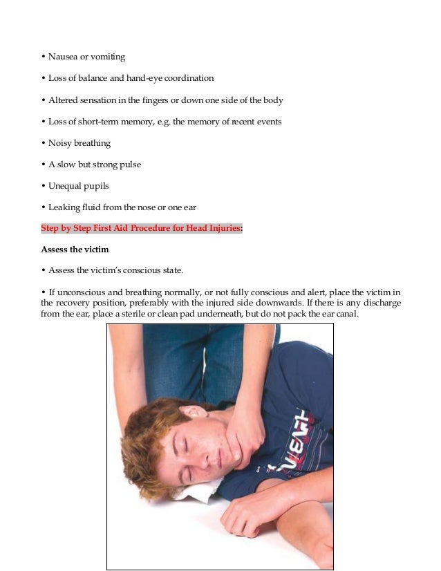 First Aid For Head Injuries WHS First Aid Kits
