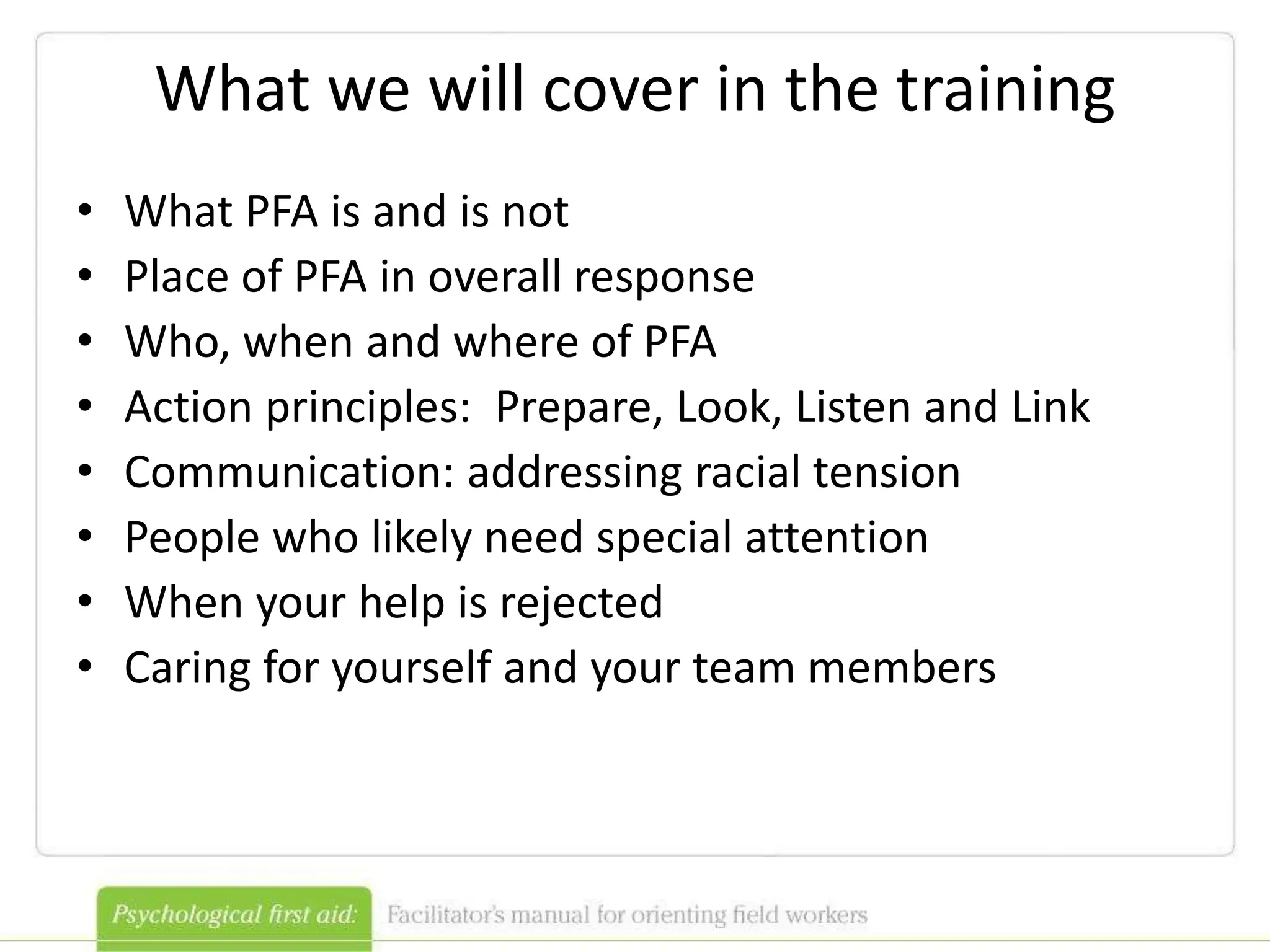 First AID for psychology.ppt