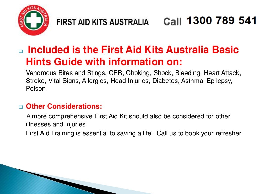 First aid for Snake bite First Aid Kits Australia