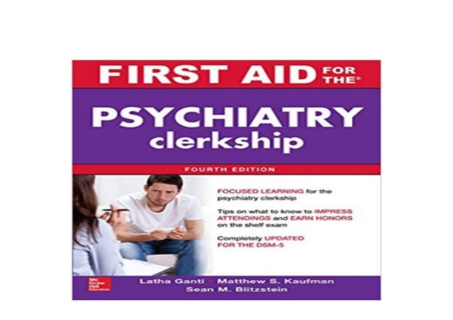 first aid psychiatry 4th edition pdf download