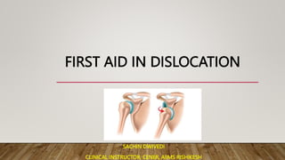 First aid 2024 for dislocation