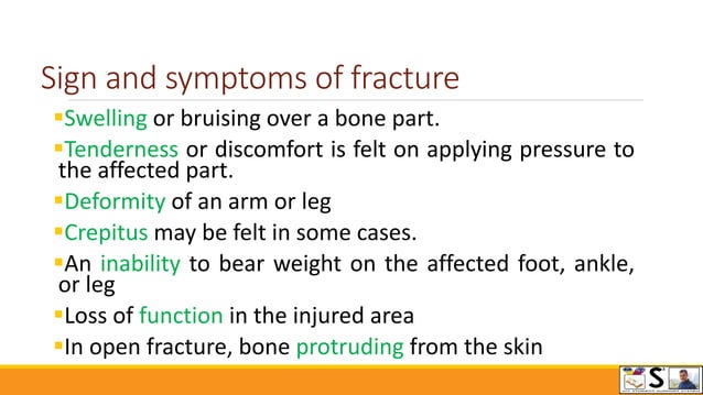 First aid in fracture in ENGLISH | PPT