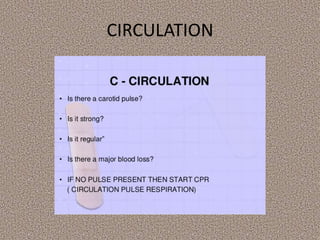 CIRCULATION
 