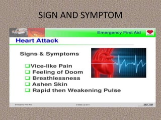SIGN AND SYMPTOM
 