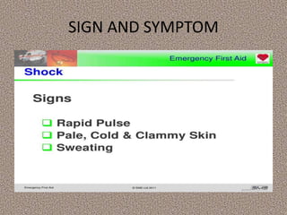 SIGN AND SYMPTOM
 