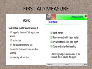 FIRST AID MEASURE
 