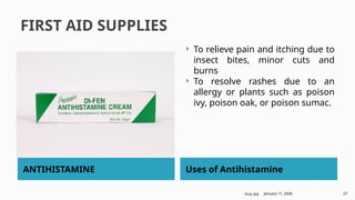 FIRST AID KIT and everything related to the first aid kit | PPTX