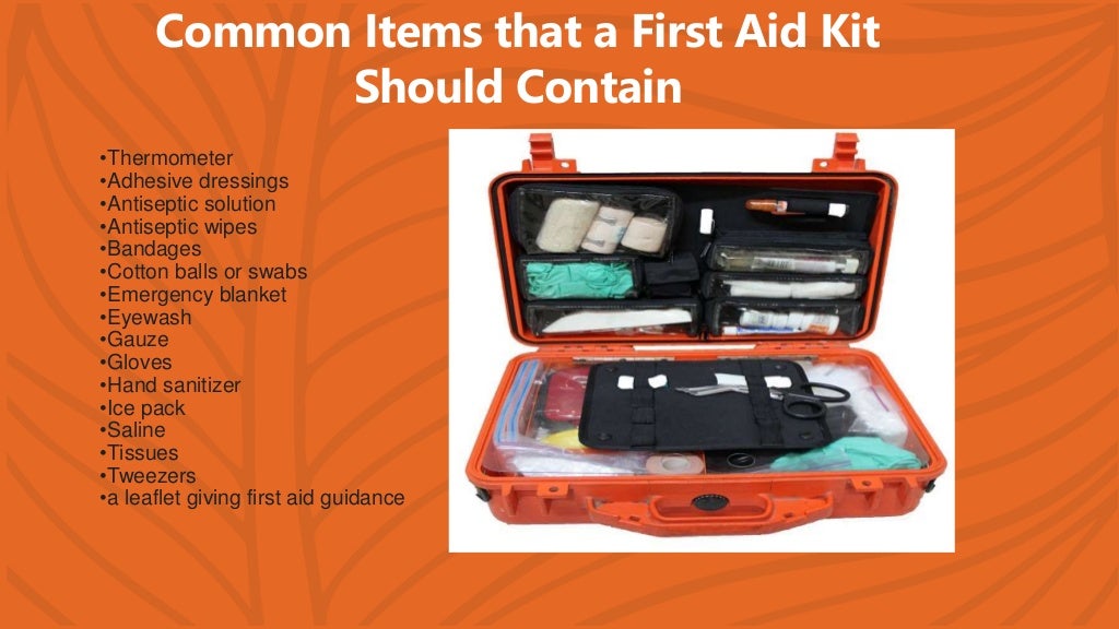 First aid kit ppt