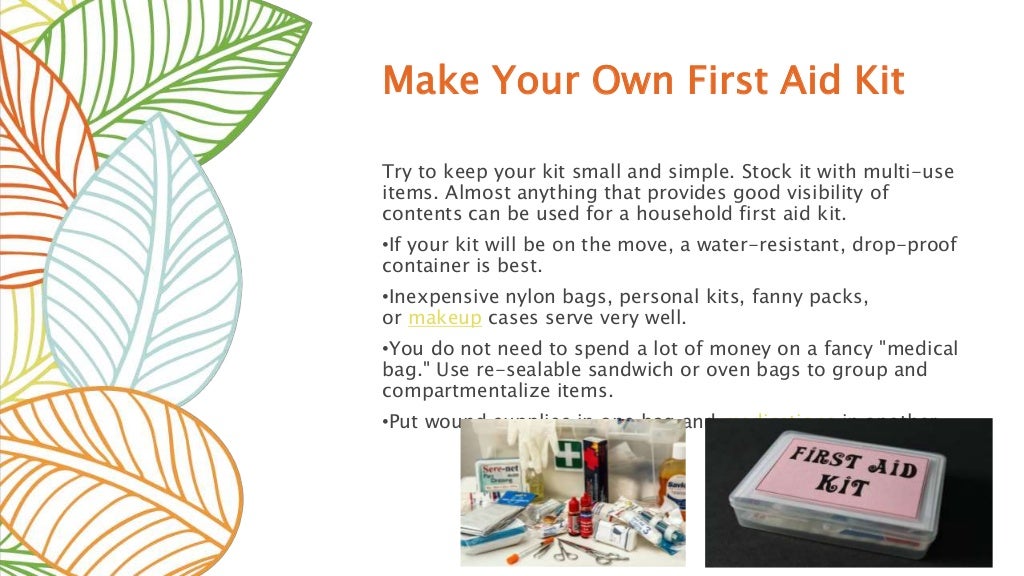 First aid kit ppt