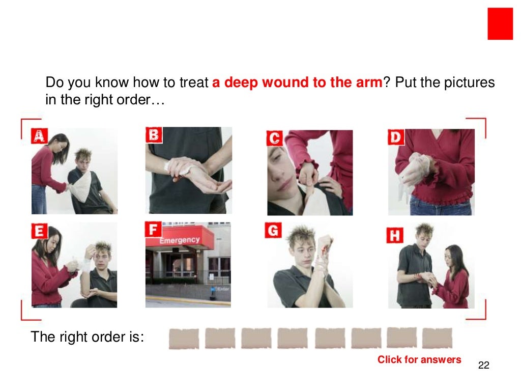 First aid lesson carrying