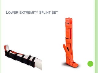 LOWER EXTREMITY SPLINT SET
 