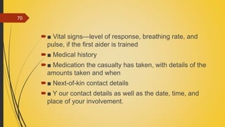 First aid part 1 | PPTX